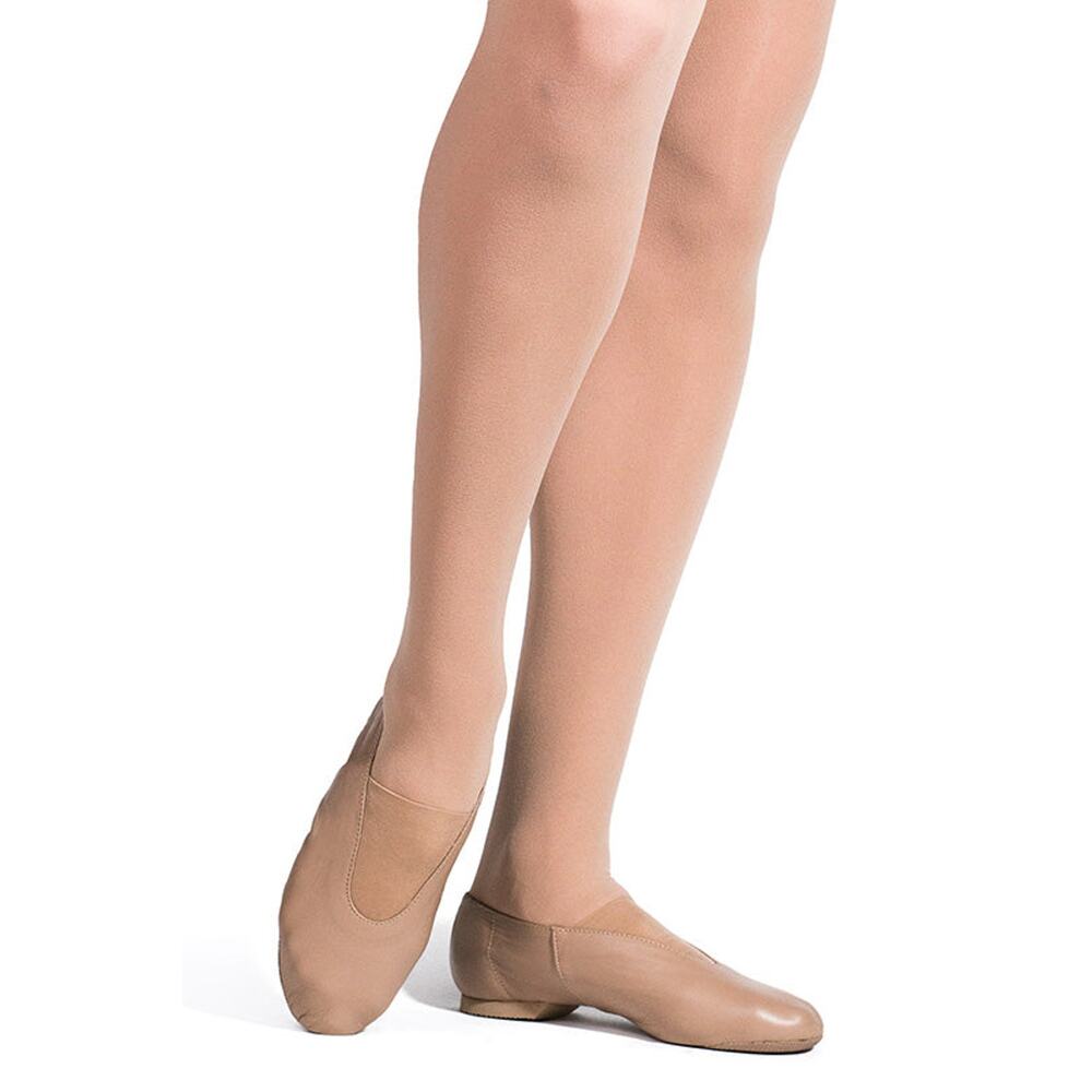 Pre-Owned Jazz Shoes Dancing Fair 1 1 Slip On Leather Top Elastic